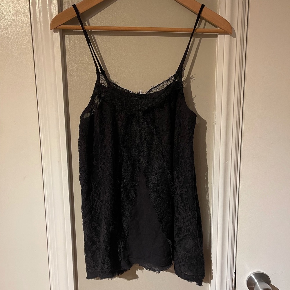 Elegant Black Lace Tank